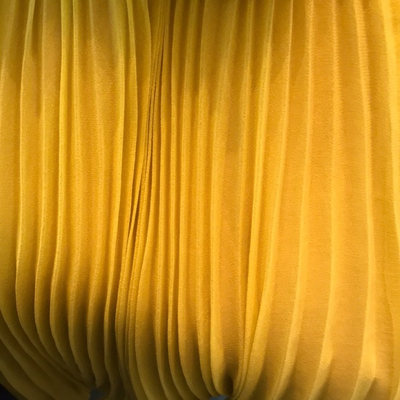 ABS pleated yellow dress - Picture 7 of 7